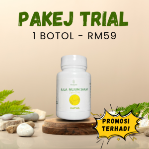 1 BOTOL KAPSUL RAJA NUJUM SARAF (PAKEJ TRIAL)